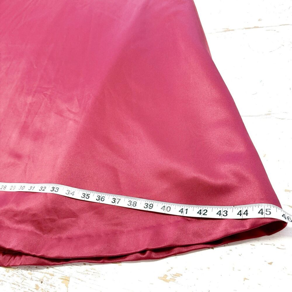 Burgandy Red Satin Skirt S Ren Faire Cosplay Whimsygoth Formal Party Renaissance - Picture 5 of 8
